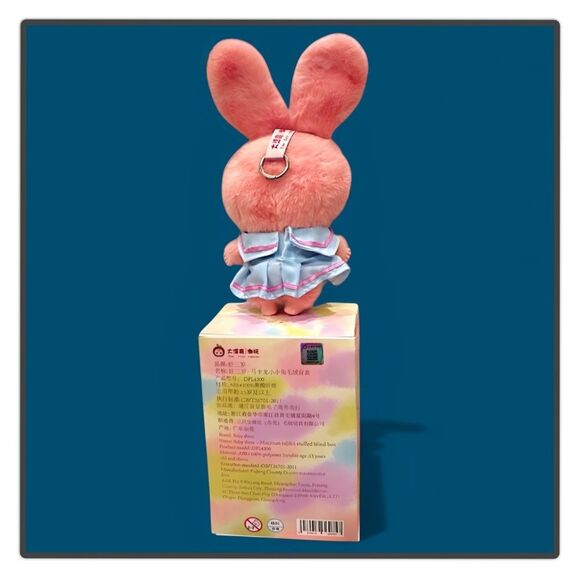 Baby Three Macaron Rabbit Stuffed Pendant - Picture 13 of 16